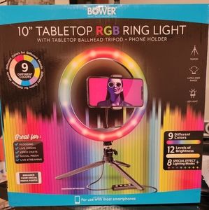 10" Tabletop RGB Ring Light